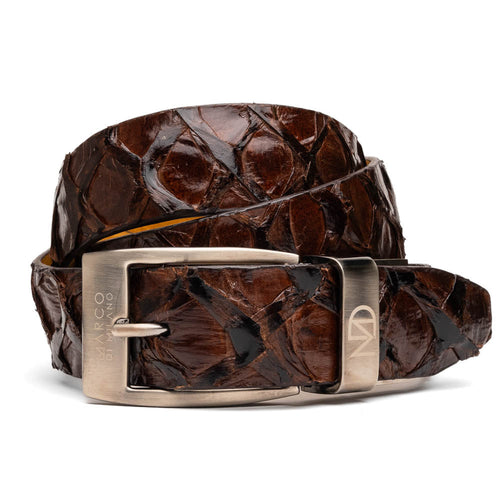 Marco Di Milano Olivieri Belt - Brown Leather Loafer