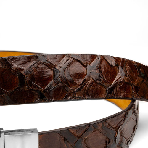 Marco Di Milano Olivieri Belt - Brown Leather Loafer