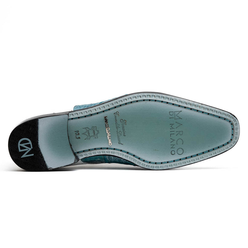 Marco Di Milano Pissa Aqua/White Leather Loafer