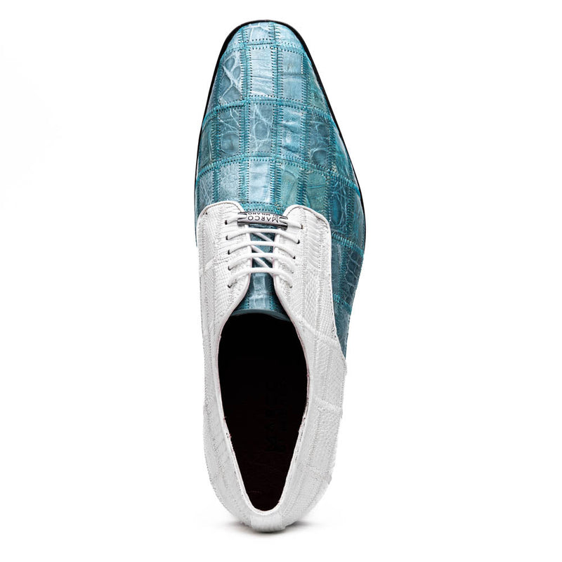 Marco Di Milano Pissa Aqua/White Leather Loafer