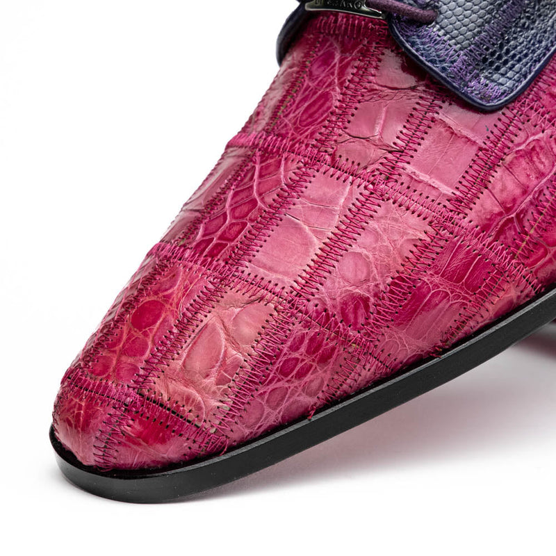 Marco_Di_Milano Pissa: Pink Purple Leather Loafers