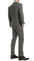 Mens Heather Grey Slim Fit 2pc Suit