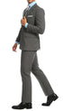 Mens Heather Grey Slim Fit 2pc Suit