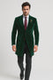 Velvet Cutaway Tuxedo - Velvet Morning Suit - Velvet Tail Tuxedo - Green