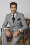 Classic Fit in Black and White Plaid Color by Rossiman