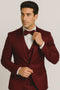 Burgundy Majesty Tuxedo Set â€“ Formal 4-Piece