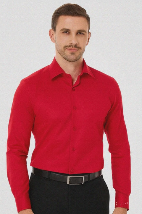 Rossi Man RS1 Red Dress Shirt for Men