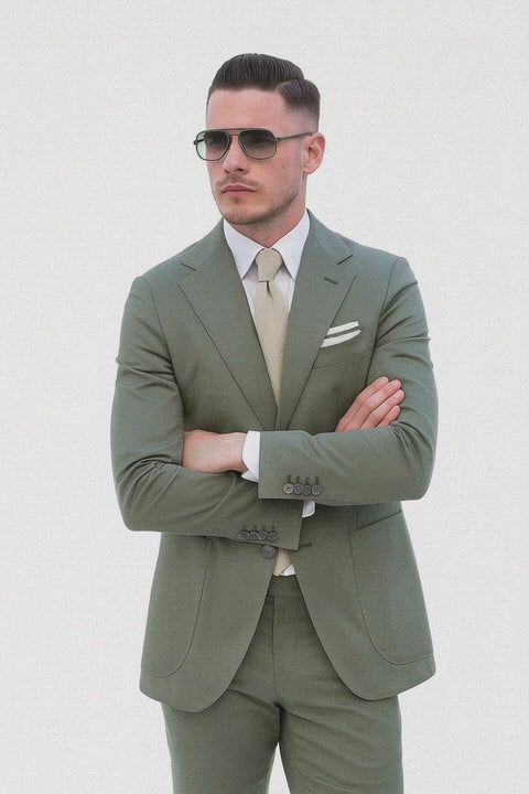 Men’s Sage Green Groomsmen Suit