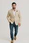 Light Tan Western Blazer - Sand Color