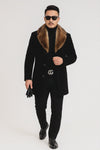 Mens Mid-Length Coats - 3/4 Length Mens Coat