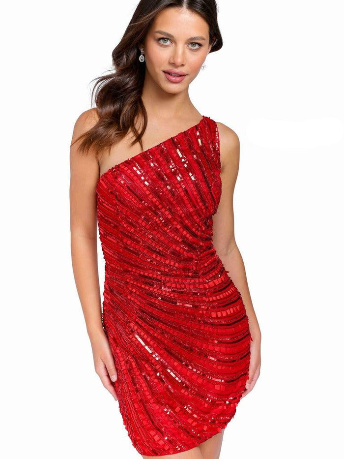 Primavera Couture 3845 - Beaded Sequin Homecoming Dress