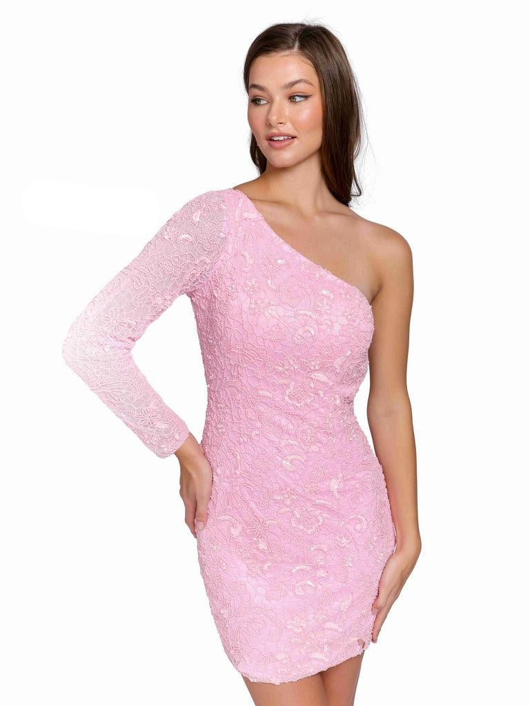 Primavera Couture 3865 - Beaded Sequin Homecoming Dress