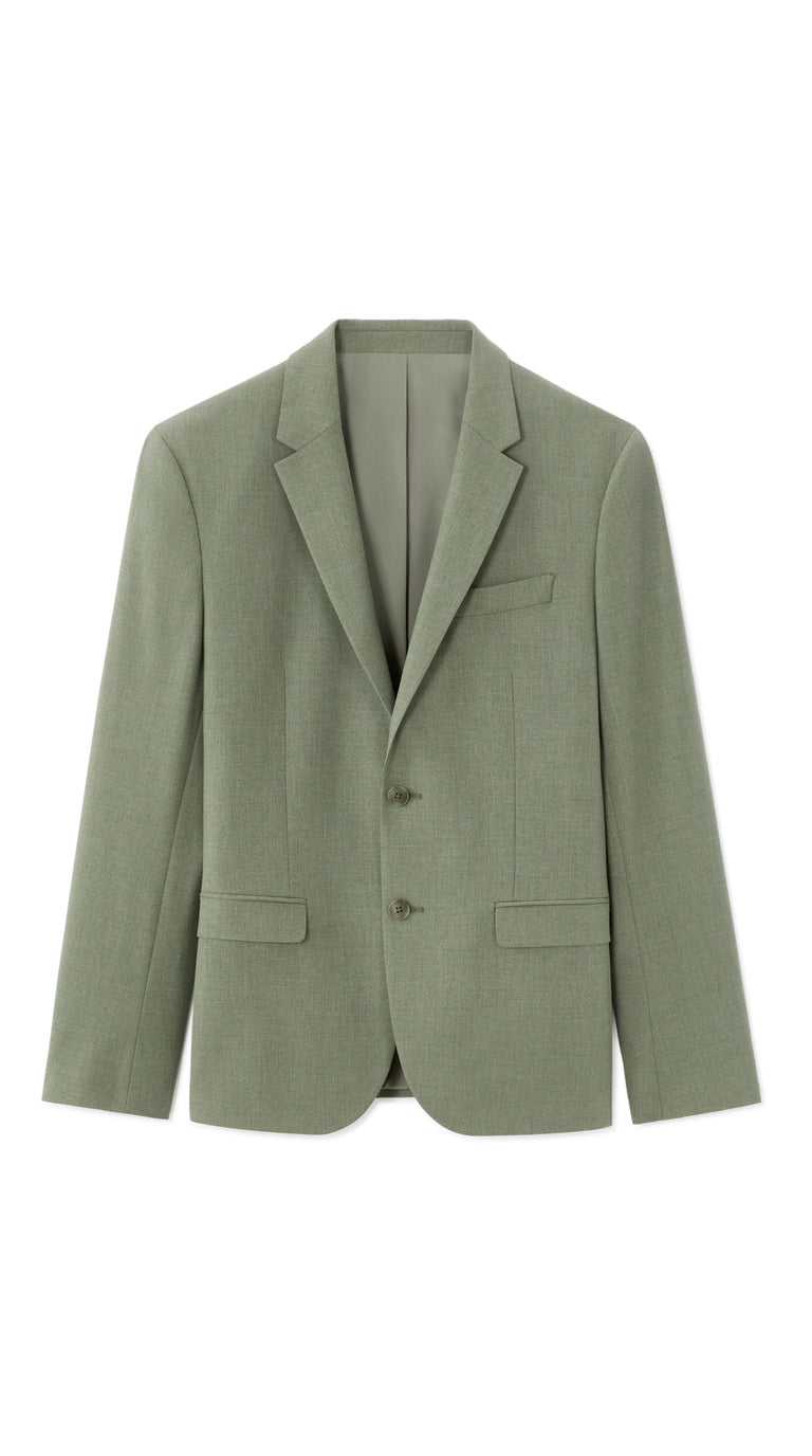 Slim Fit Bi-Stretch Suit Jacket - Light Green
