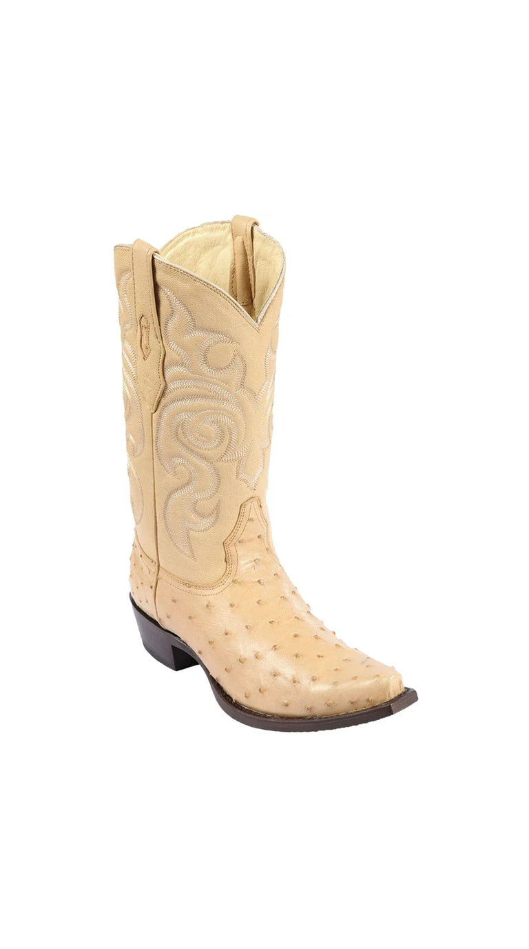 Los Altos Ostrich Snip Toe Cowboy Boots