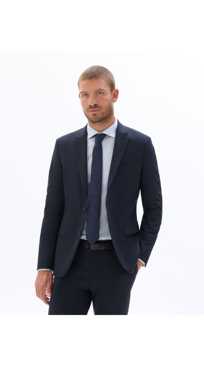 Slim Bi-Stretch Suit Jacket - Navy