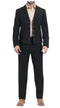 Men's Black Western Suit 2-Piece - Cowboy Suit with Western Yoke & Pearl Snaps