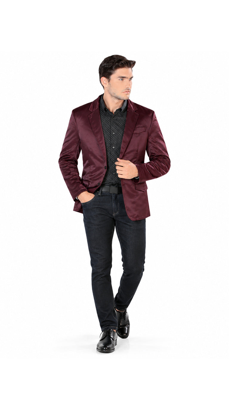Lamasini Men’s Slim Fit Plain Casual Blazer (Model 492)