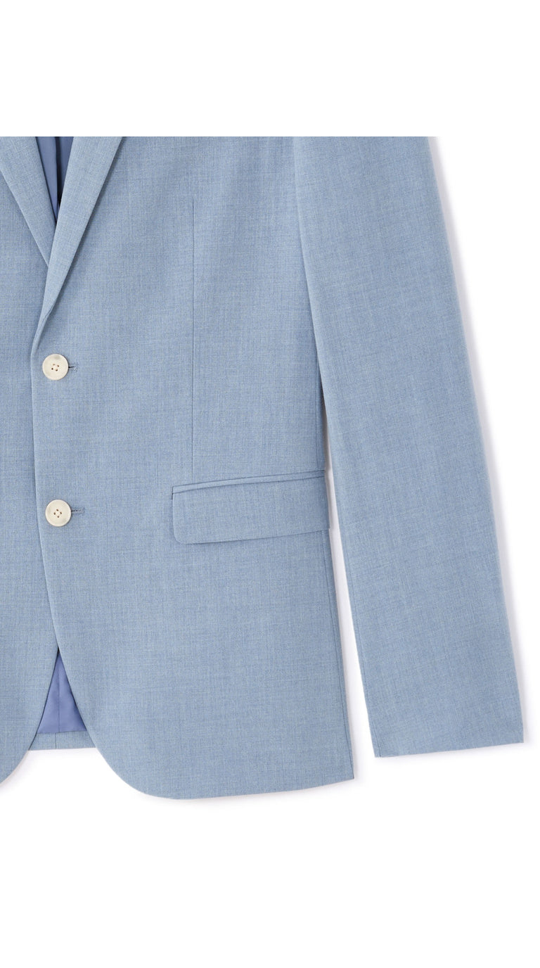 Slim Fit Bi-Stretch Chambray Suit Jacket