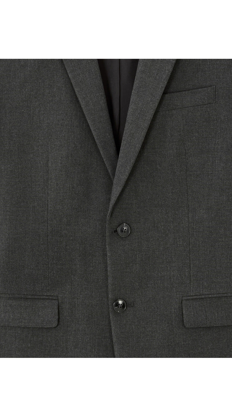Slim Bi-Stretch Suit Jacket - Dark Grey
