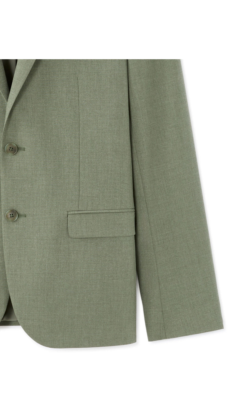 Slim Fit Bi-Stretch Suit Jacket - Light Green