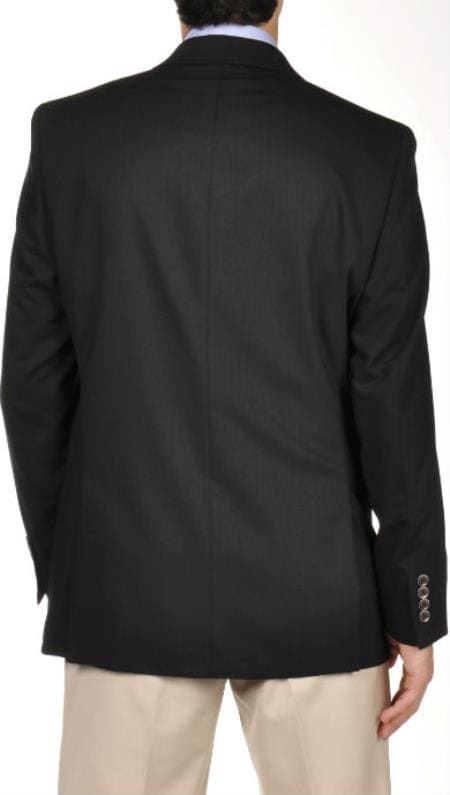 Wholesale Mens Jackets - Wholesale Blazer - "Black Two Button Mabin Blazer