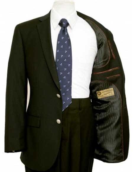 Wholesale Mens Jackets - Wholesale Blazer -Black Single Breasted Blazer