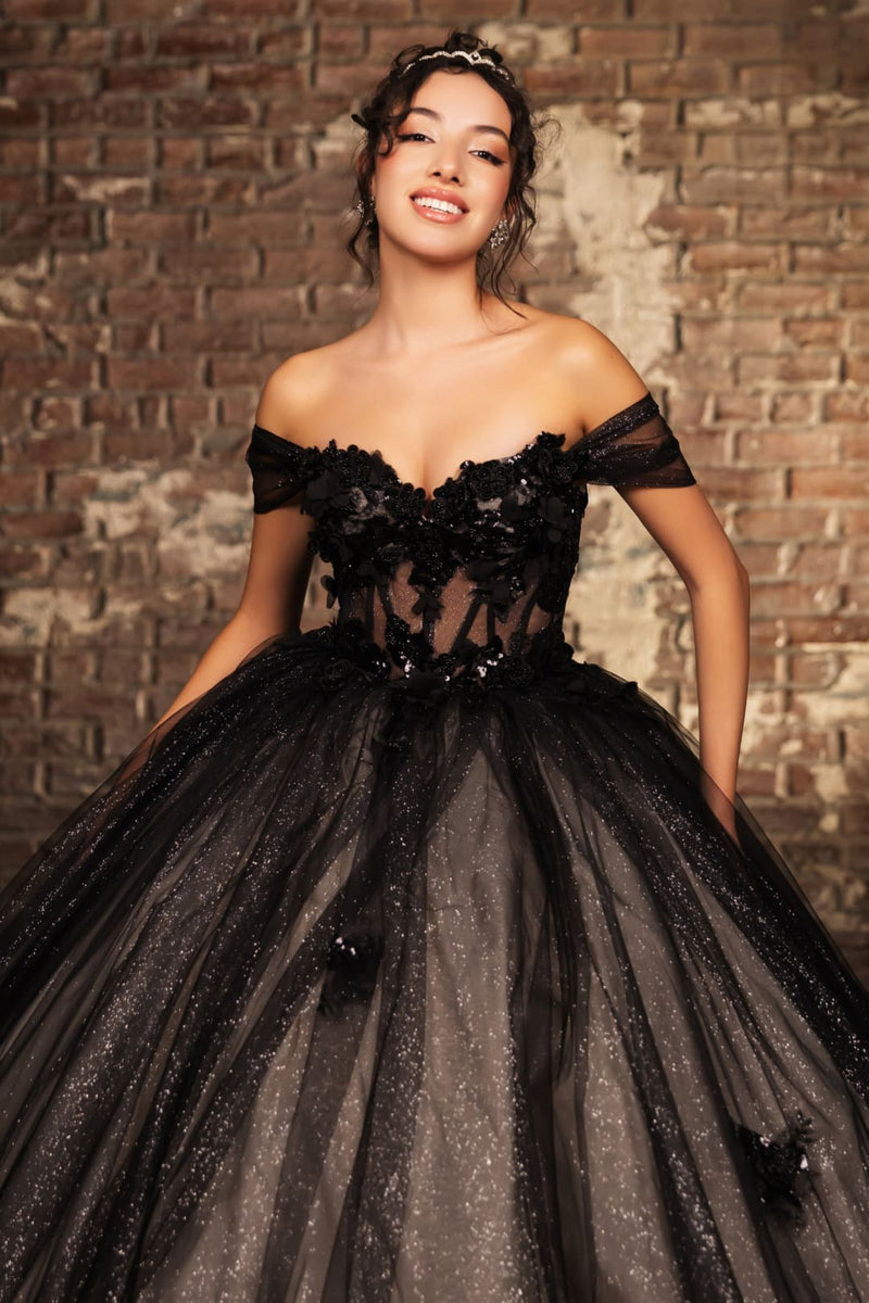 Sweet 16 Dress Off Shoulder Sequin Quince Ball Gown By Layla K LK244