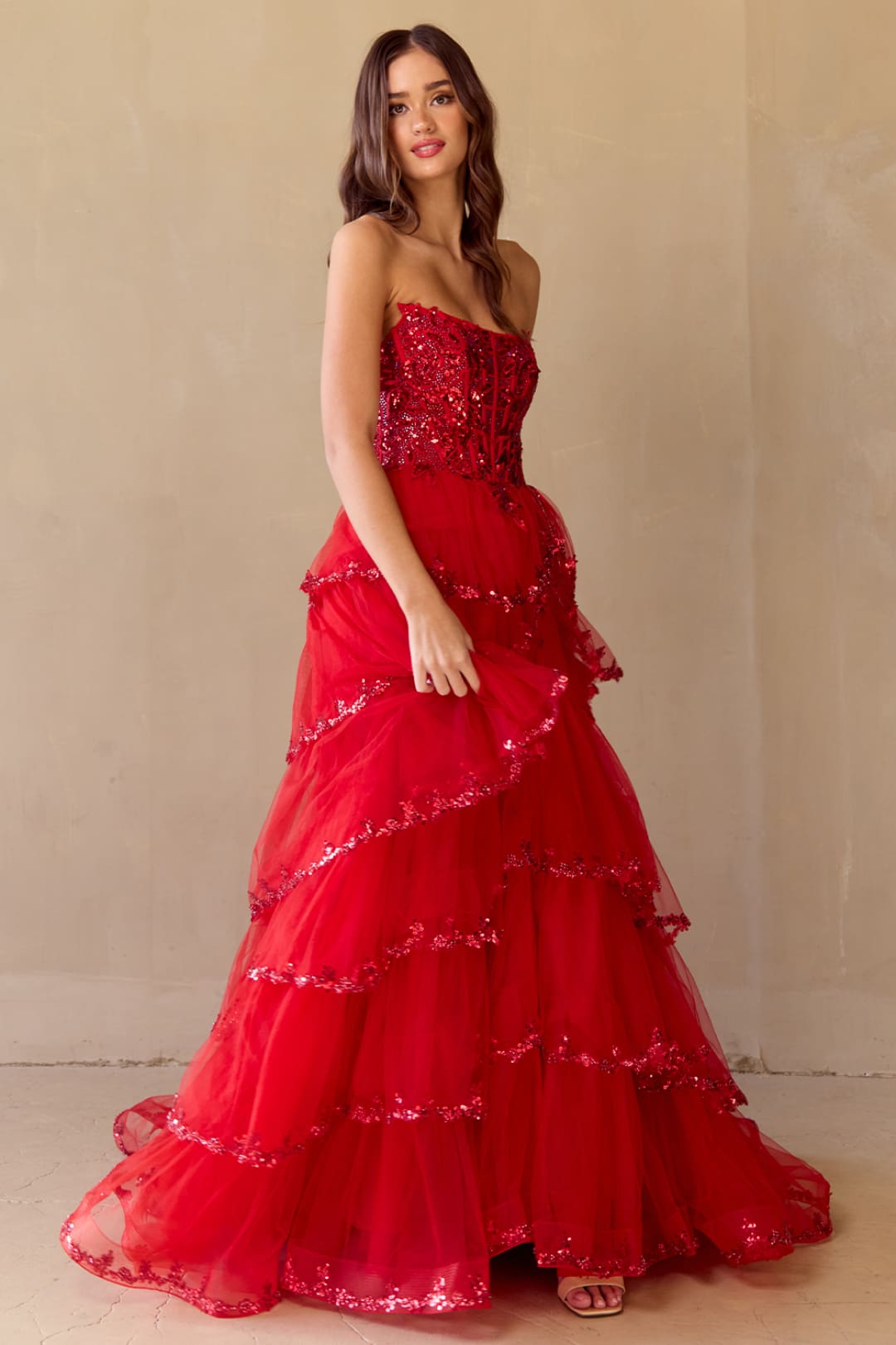 Prom Dress Sweetheart Illusion Bodice Gala Gown By Amelia Couture 4033