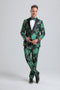 Prom Suits - Paisley Suits - Bright Colored Suits - Homecoming Suit + Matching Bowtie - AlbertoNardoniStore