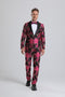 Prom Suits - Paisley Suits - Bright Colored Suits - Homecoming Suit + Matching Bowtie - AlbertoNardoniStore