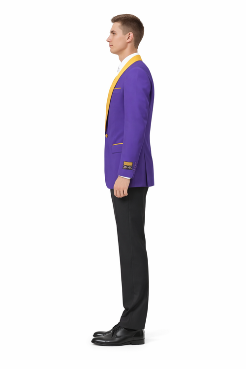 Purple And Gold Suit