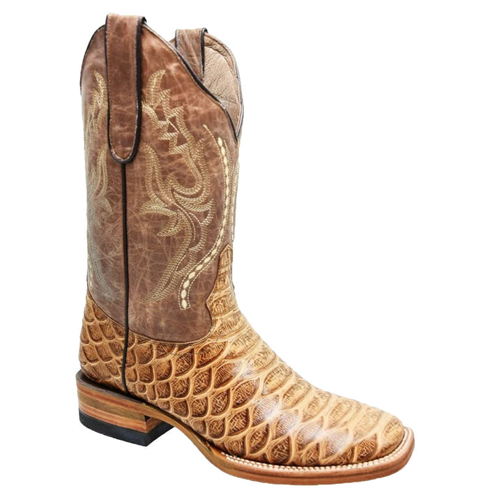 Python Print Cowboy Boots Square Toe