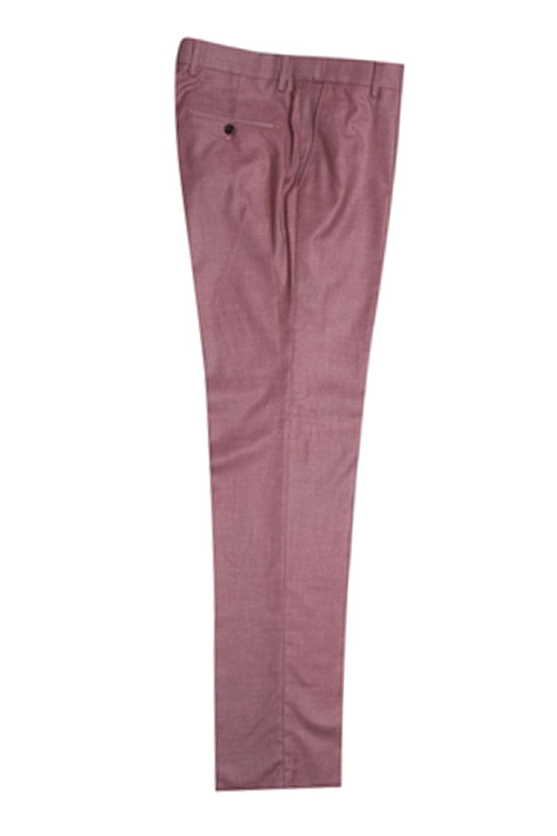 Mens Stacy Adams Suit -Stacy Adams Suit Men's Sharkskin Suit - One Button Peak Lapel Vested in Salmon Pink