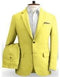 Yellow Big and Tall Linen Suit - AlbertoNardoniStore