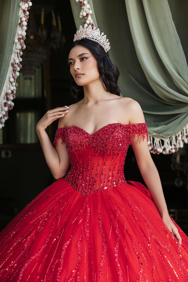 Quince Dress Sweetheart Sleeveless Sequin Ball Dance By Layla K LK264