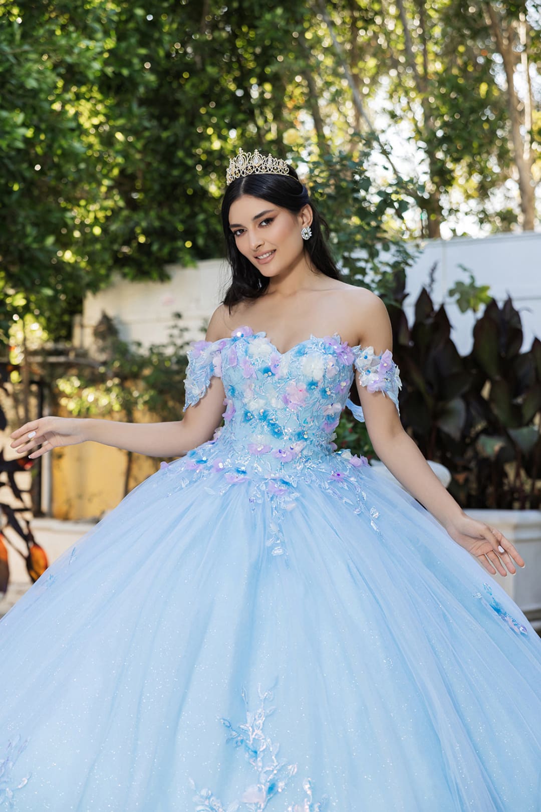 Quinceanera Gown Off Shoulder Ruffled Prom Dress By Layla K LK247