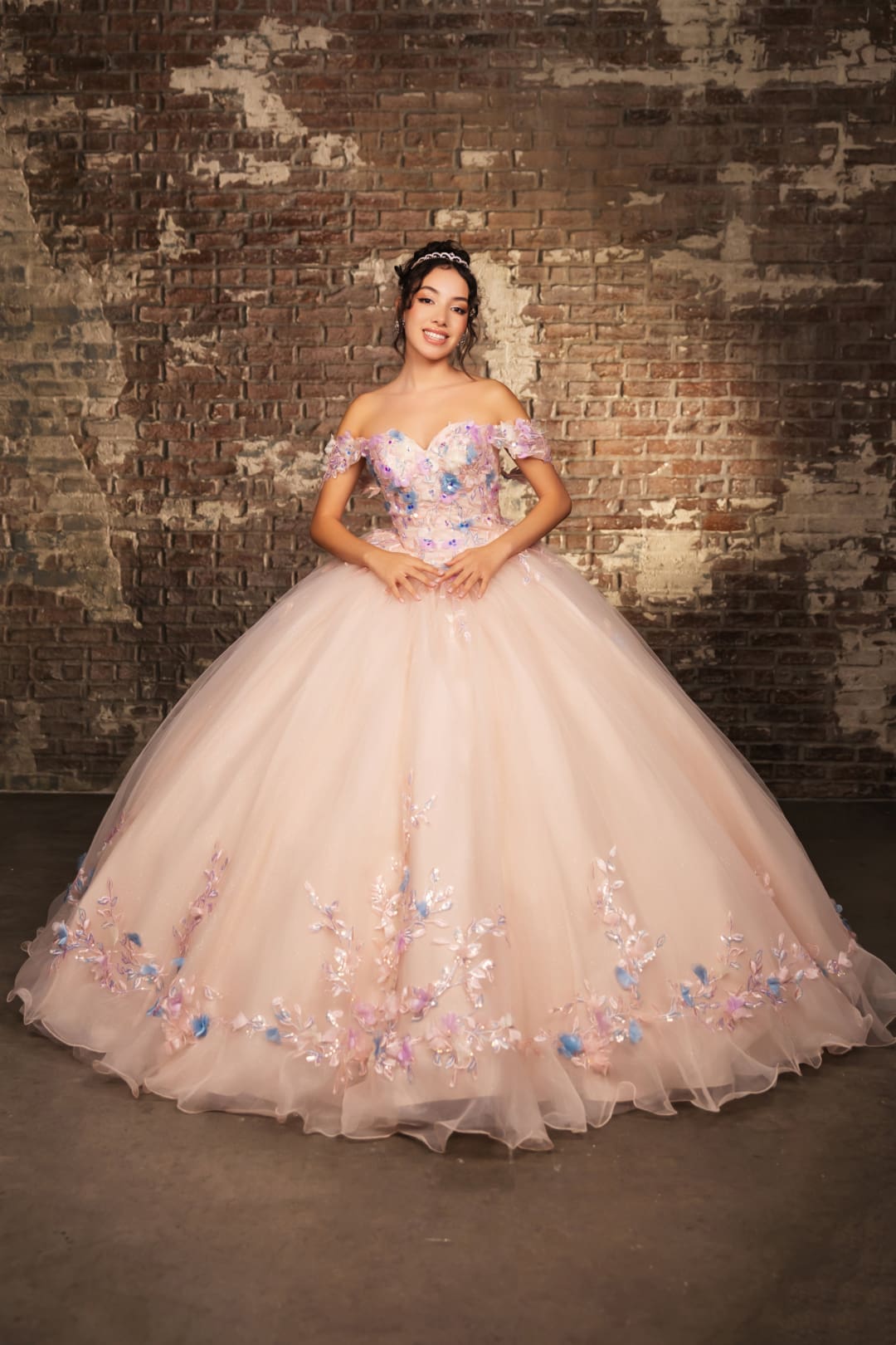 Quinceanera Gown Off Shoulder Ruffled Prom Dress By Layla K LK247