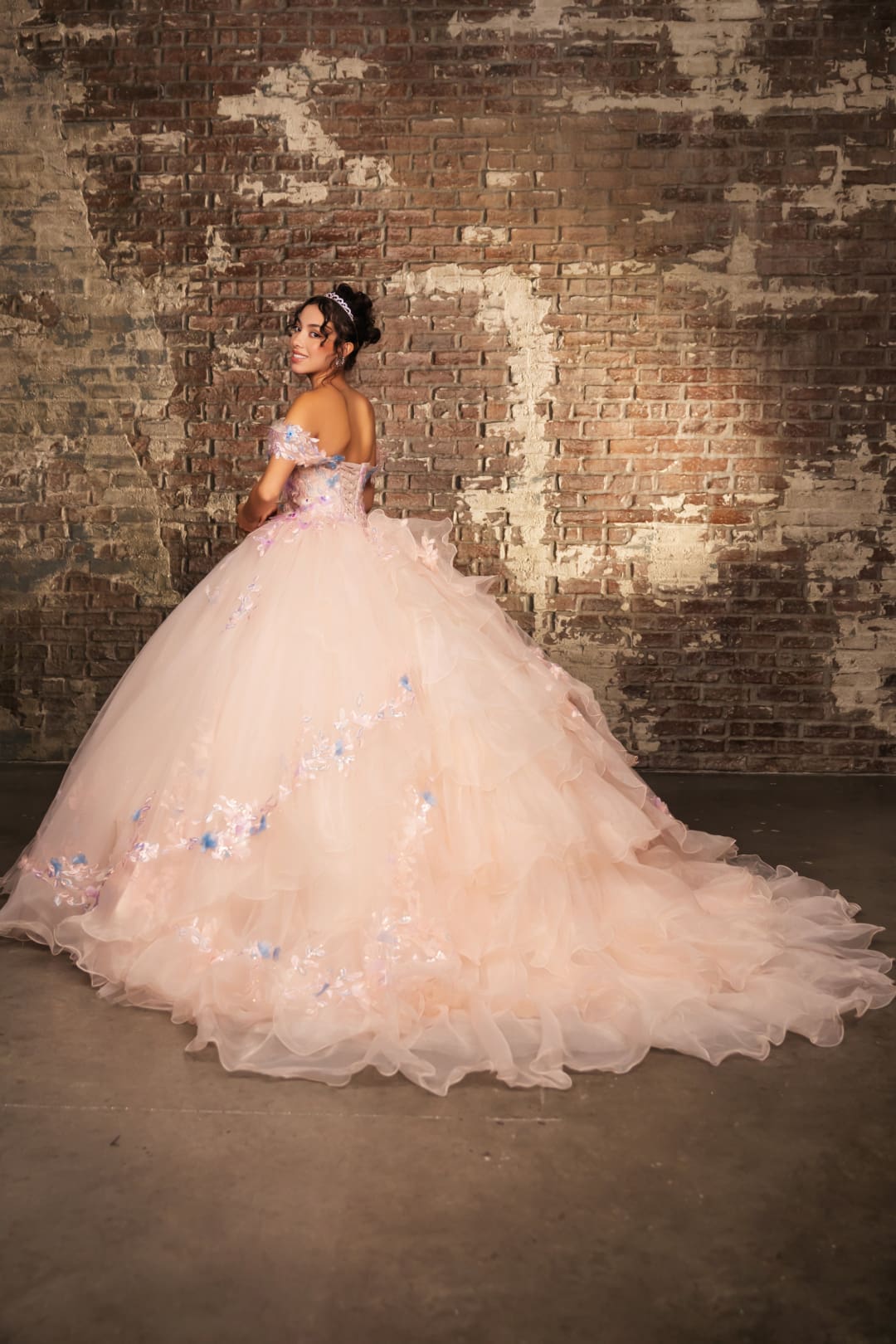 Quinceanera Gown Off Shoulder Ruffled Prom Dress By Layla K LK247