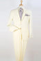 Apollo King Ivory Poplin Suit: Two Button Modern Fit