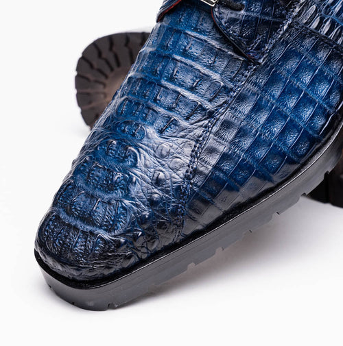 Marco Di Milano Ragusa: Stained Navy Leather Shoe