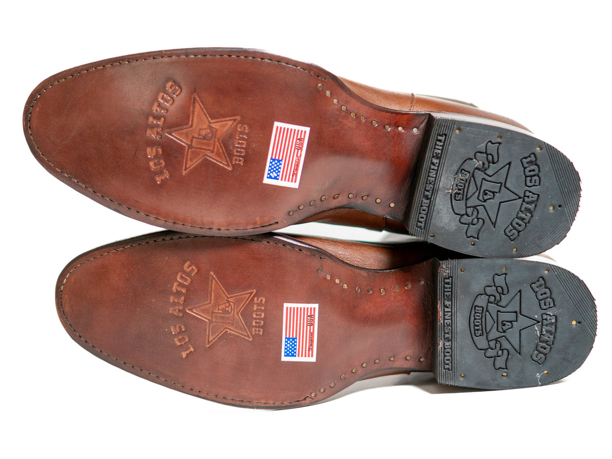Los Altos Men's Toe Roper Boot Belmont Brown - Belmont Brown