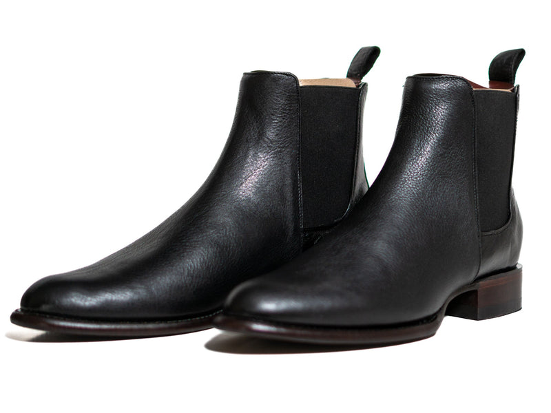 Los Altos Men's Toe Roper Boot Belmont Black - Belmont Black