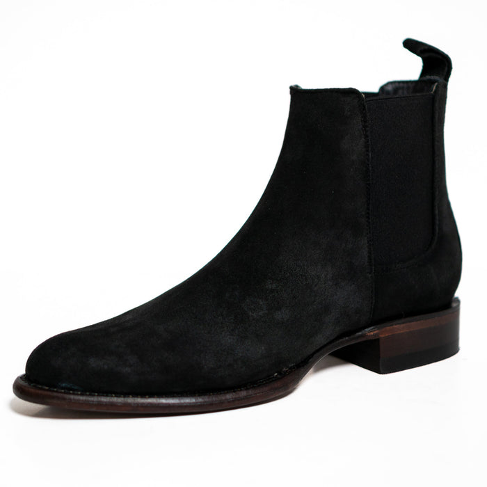 Los Altos Men's Toe Roper Boot Gamuza Black - Gamuza Black