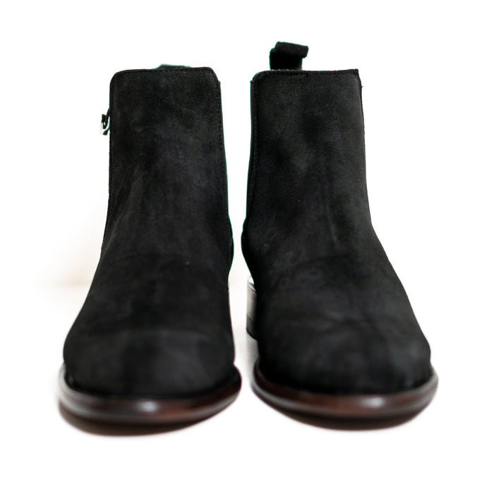 Los Altos Men's Toe Roper Boot Gamuza Black - Gamuza Black