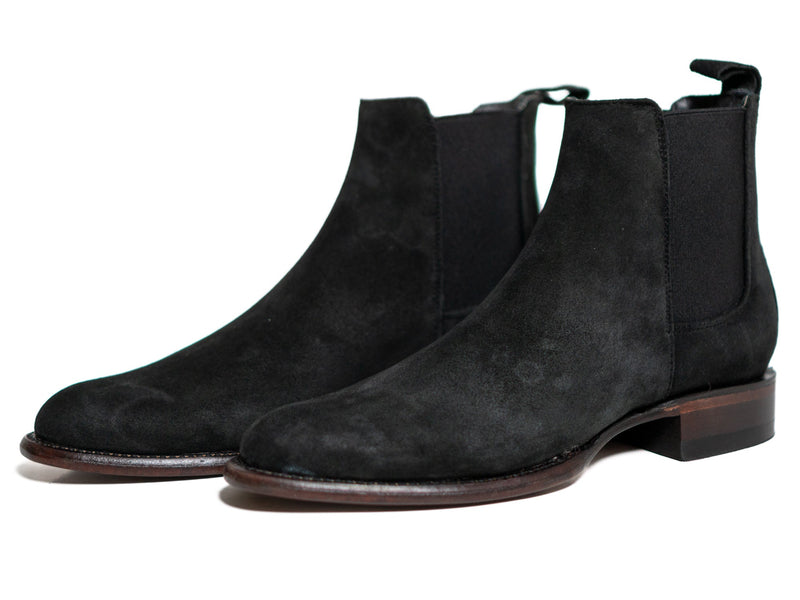 Los Altos Men's Toe Roper Boot Gamuza Black - Gamuza Black