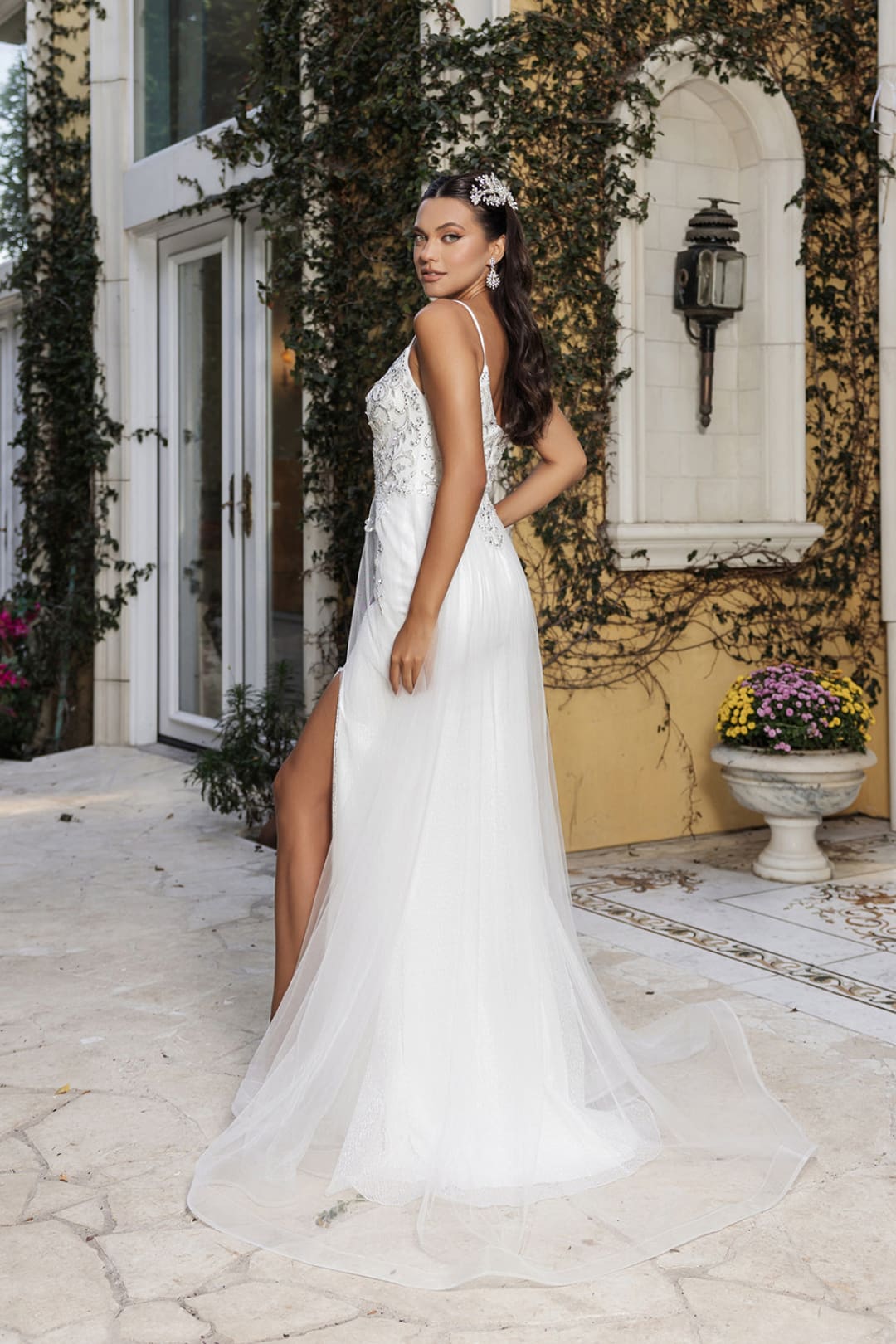 Red Carpet Dress V-Neck Mermaid Gala Gown by May Queen MQ2125