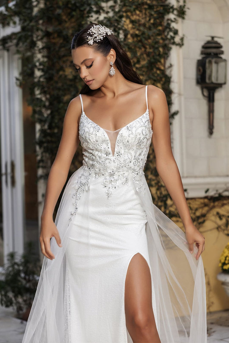 Red Carpet Dress V-Neck Mermaid Gala Gown by May Queen MQ2125