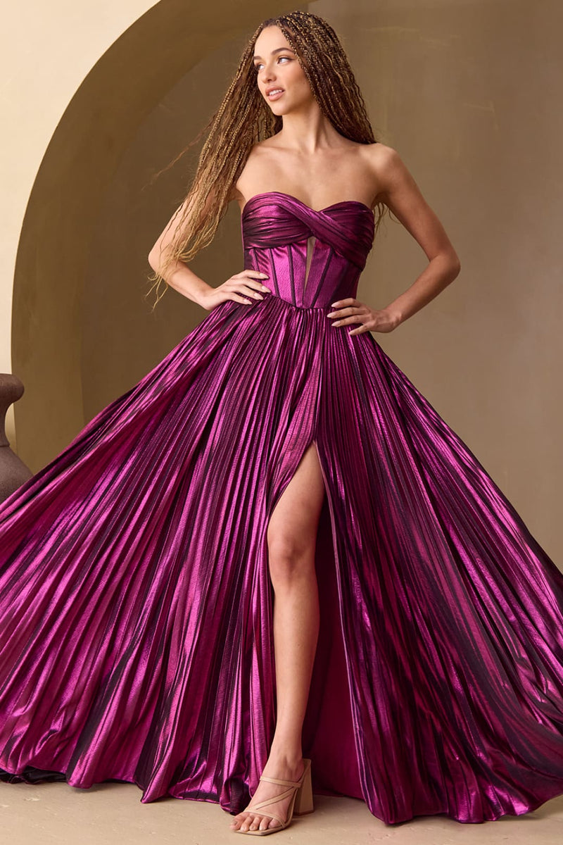 Red Carpet Dress Sweetheart A-Line Evening Gown By Amelia Couture 2058