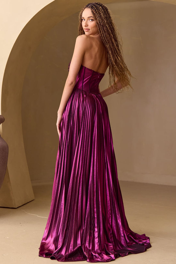 Red Carpet Dress Sweetheart A-Line Evening Gown By Amelia Couture 2058