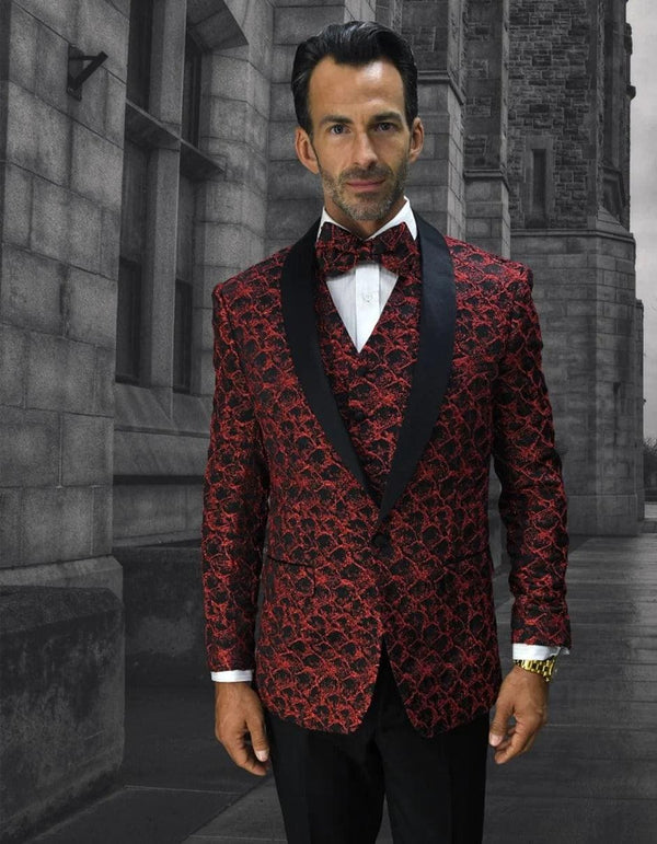 Red Prom Suit - Red Suit For Prom - Red Groom Suit - AlbertoNardoniStore